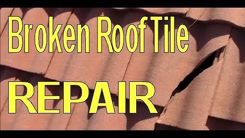Repair Broken Concrete Roofing Tile