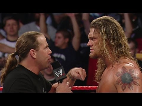 Shawn Michaels and Edge brawl throughout the arena: Raw,