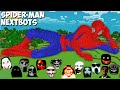 SURVIVAL GIANT SPIDER-MAN JEFF THE KILLER and SCARY NEXTBOTS in Minecraft - Gameplay - Coffin Meme