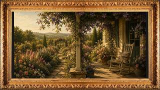 Cottage Garden Painting | Frame Art TV Screensaver | 8 Hours with Soft Ambient Music screenshot 5