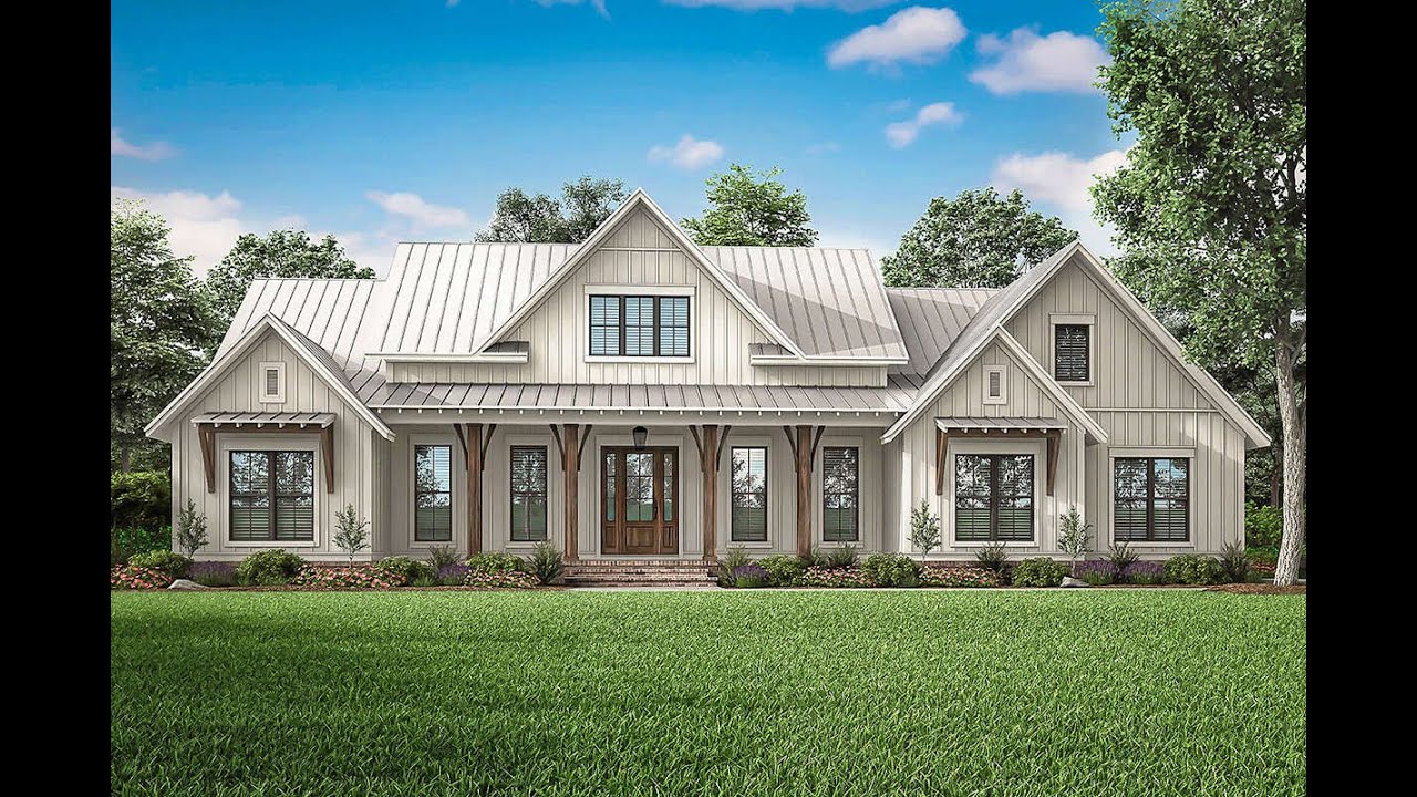 Ideal Layout Modern Farmhouse | Open Layout | Plan 041-00206