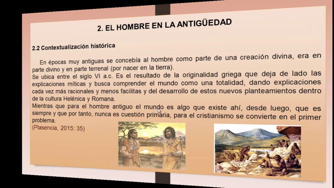Concepto Del Hombre En La Antiguedad