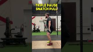 Triple Pause Snatch Pull: WEIGHTLIFTING101 Demo Video #weightlifting #olympicweightlifting #snatch