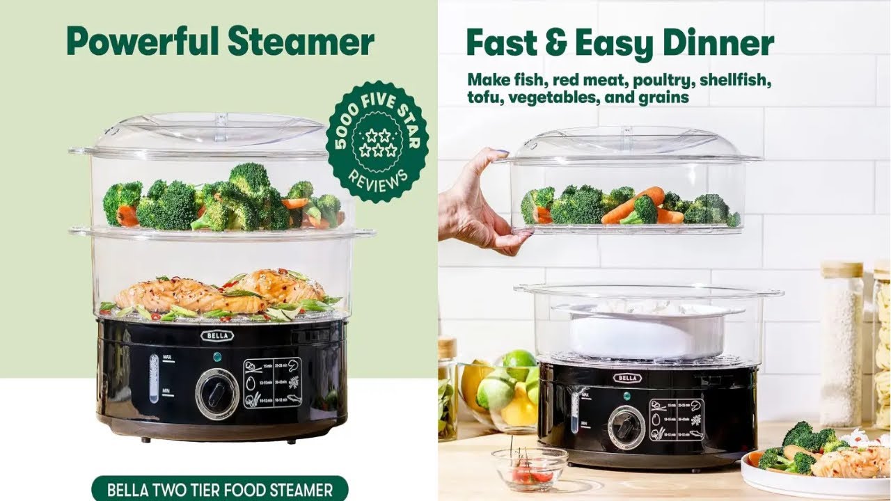 BELLA Two Tier Food Steamer Food Steamer Review Best Food