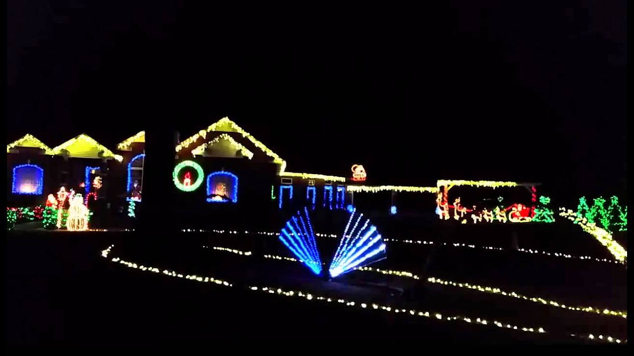 Frozen Christmas Light Show ( Let It Go ) 2014 YouTube