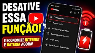 Seu YOUTUBE pode estar GASTANDO sua INTERNET e a BATERIA DO SEU CELULAR sem você perceber!