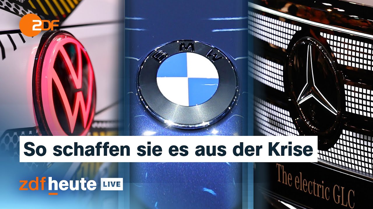 Wie VW, BMW, Mercedes und Co. zurück in die Spur wollen | Auto-Expertin bei ZDFheute live