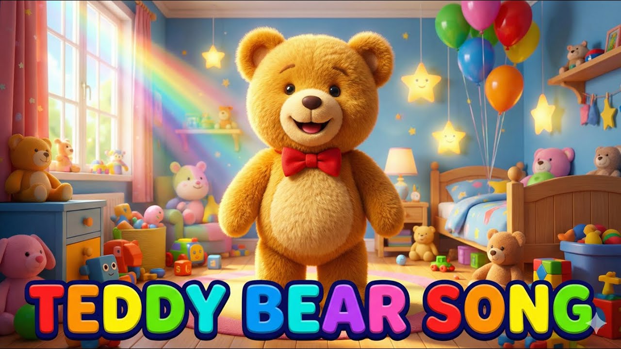 Teddy Bear Teddy Bear Song | Kids Rhyme in 3D Animation | DakshitStutiKidsTV