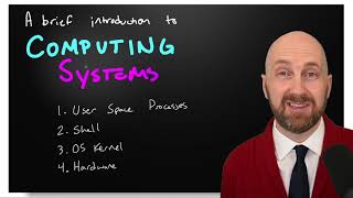Brief Introduction to Computing Systems - User Space Processes, Shells, Kernels, and Hardware - CS1