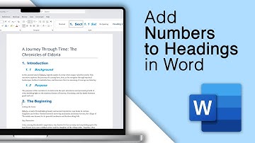 How To Get Numbered Headings & Subheadings In Word! [2024]