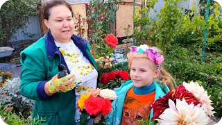 Выходные с семьёй на даче! ❤ Море цветов, день рождения Олечки! 14.09.25.