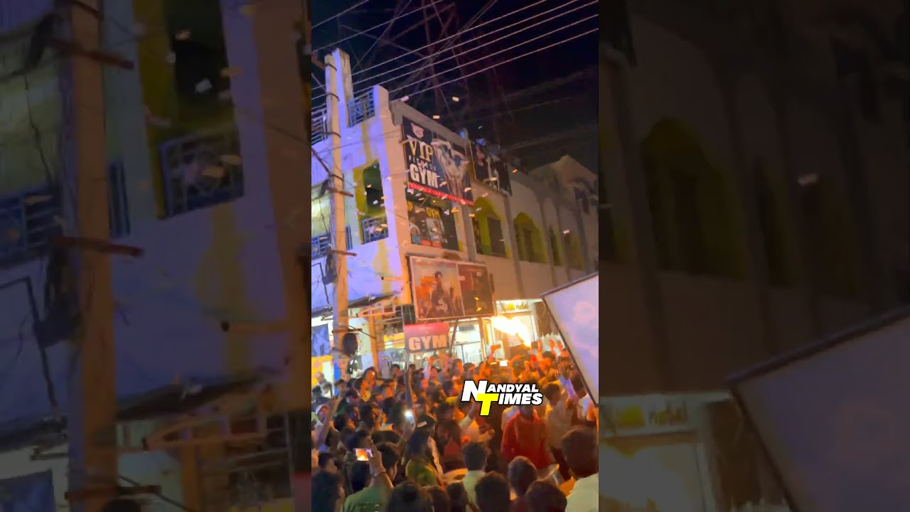 Pushpa 2 Trailer Release Celebrations Nandyal Allu Arjun Fans 🔥🔥🔥