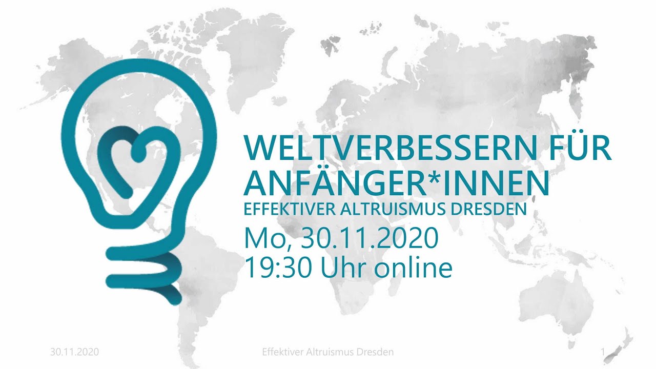 Weltverbessern für Anfänger*innen