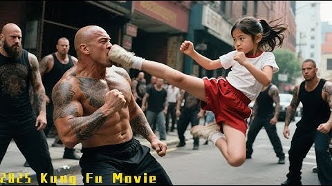 The little girl turns out to be a kung fu master. Her spinning sweep kick downs 500 gangsters.