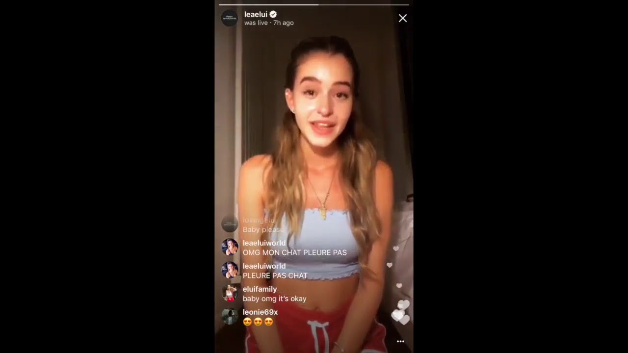 NEW  Lea Elui Gets Emotional & Cries on Instagram Live