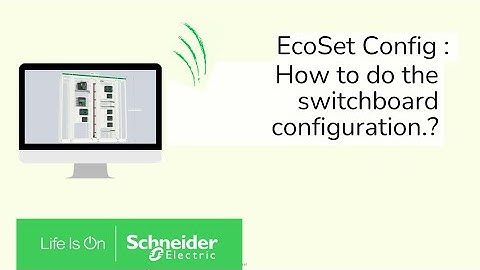 EcoSet Config: How do I install my switchgear | Schneider Electric