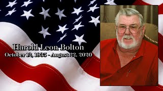 Harold Leon Bolton Keepsake
