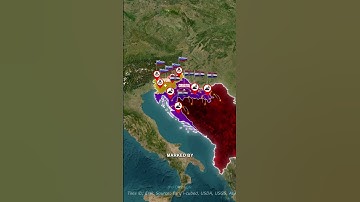How Yugoslavia Broke Apart into 7 Countries  #yugoslavia #europe #map