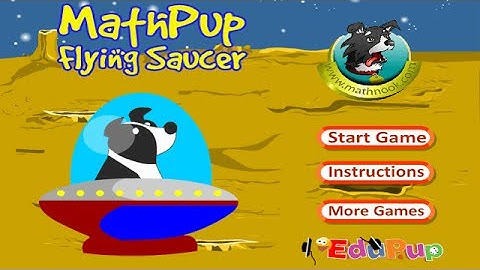 MathPup Flying Saucer Coordinate Grid Game Overview / Tutorial