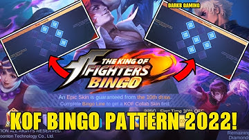 KOF Bingo Event Patterns 2022 | KOF Skin Event 2022 | MLBB