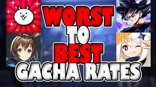 Ranking Popular Gacha Game Rates From WORST TO BEST! | Which Gacha has the BEST RATES?