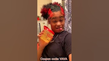 Slick Back Natural Hair Tutorial | Smooth Top Bun w/Red Skunk Stripes #ULAHAIR