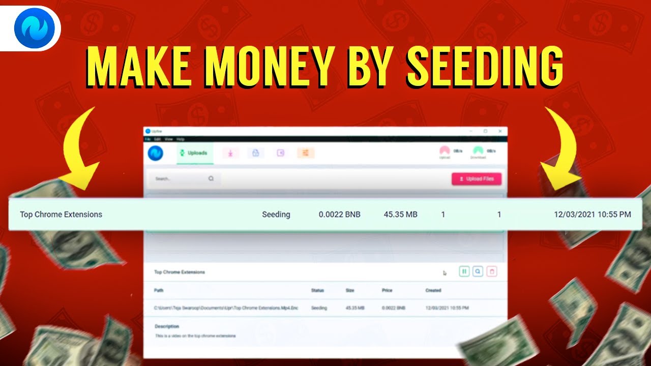 You can now earn Crypto by just sharing files! (The new Torrenting)