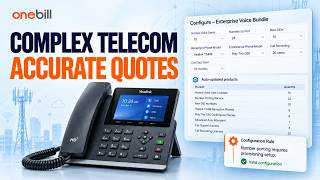 OneBill CPQ for Telecom: From Complex Request to Accurate Quote | OneBill