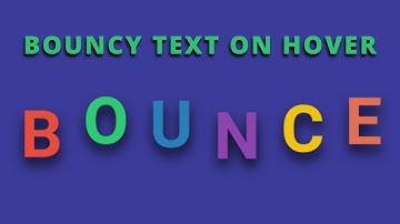 Make bouncy dancing text only HTML and CSS. | CSS animations on text distortion and bouncing