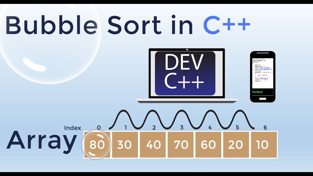 Bubble Sort in C++ Using Arrays in Urdu/Hindi - YouTube