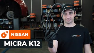 Wie NISSAN MICRA III (K12) Rillenriemen wechseln - Video-Tutorial