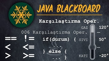 006 Java Dersleri : Karşılaştırma Operatörleri