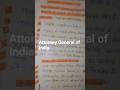 Attorney General of India# advocate general# constitution of India#ytshorts# llb 2nd