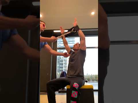 Internal Range Shoulder Extension - Partner Resisted - YouTube