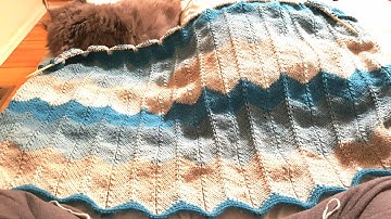 Stripped Chevron Blanket: a Knittycat