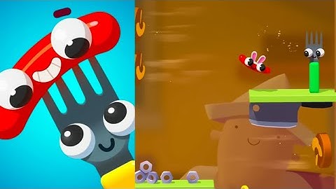 Fork N Sausage – Gameplay Mobile Walkthrough Part 3 - Salsicha no Garfo (Android/iOS)