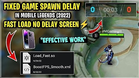 How To Fix SPAWN DELAY In Mobile Legends (New 2022) [ Patch Strike To Fate ] 100% Effective Legit!