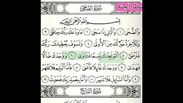 (سورة الضحى )بصوت القارئ ماهر المعيقلي صوت راحة نفسية 💚💙