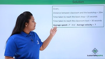 Class 9th – Average Velocity Problem-1 | Motion | Tutorials Point
