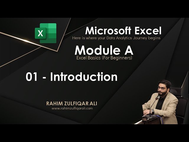 Microsoft Excel Tutorial - Lesson 01: Microsoft Excel Fundamentals