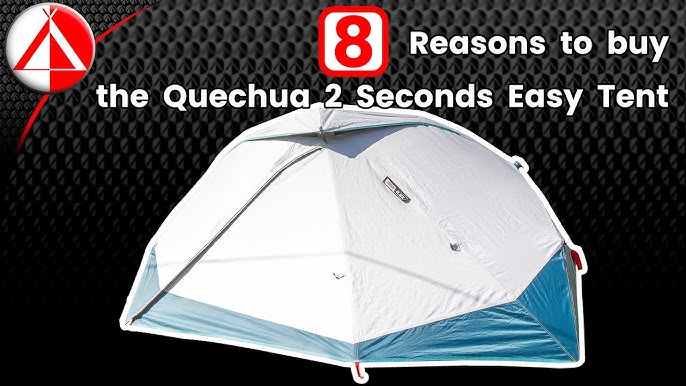 Tente de camping - 2 Seconds EASY - 3 places - Fresh & Black QUECHUA