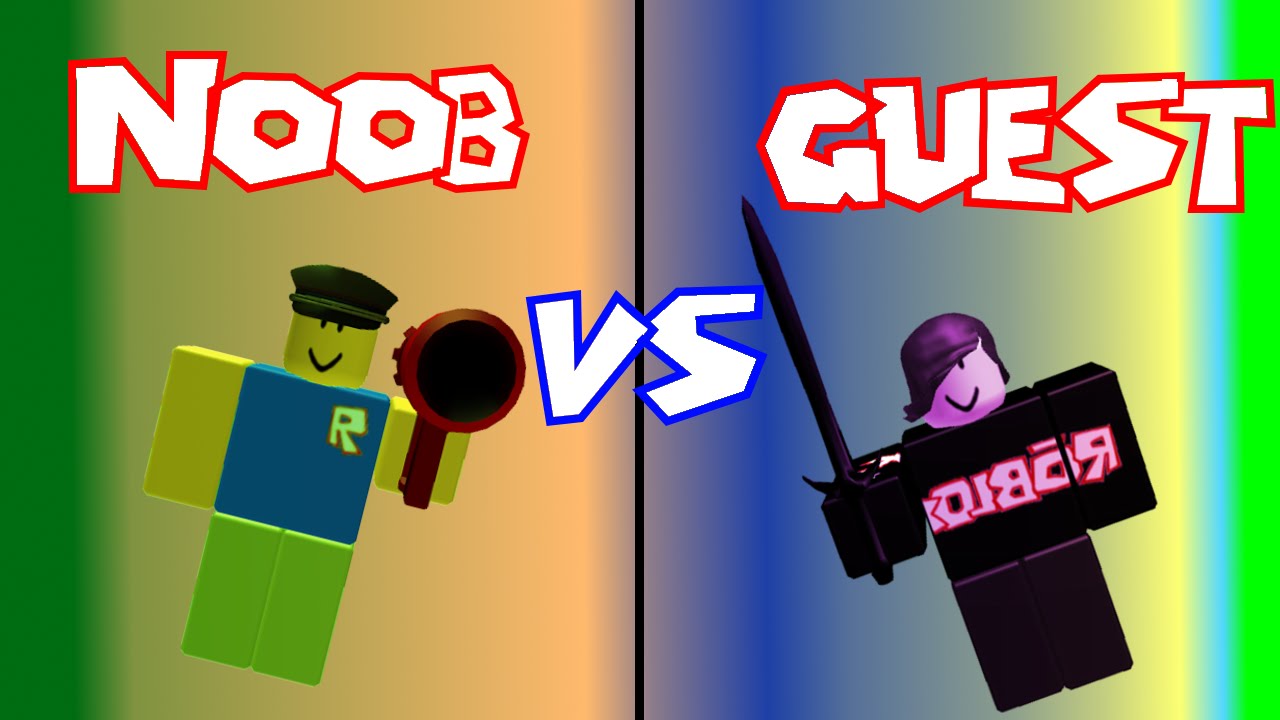 Roblox Noob Vs Pro Vs Guest