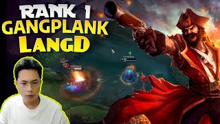 🔴 LangD Gangplank vs Aatrox 23 KILL - LangD Rank 1 Gangplank Guide