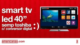 Smart TV LED 40" Semp Toshiba DL 40L2400i Full HD - Americanas.com