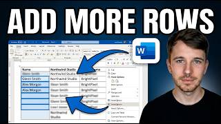 How to Add More than One Row in a Table in Microsoft Word (Add Easily)