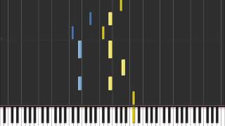 My Immortal - Evanescence (Easy Piano Tutorial) in Synthesia (100% speed) chords
