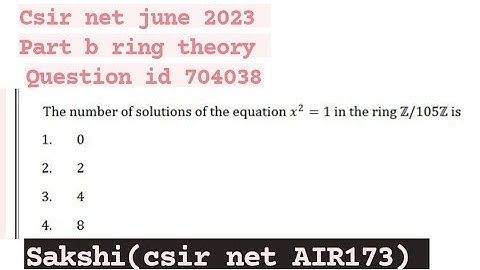 Csir net 7june,2023 ring theory part b question id 704038 |solution| #csir #mathematics #ringtheory