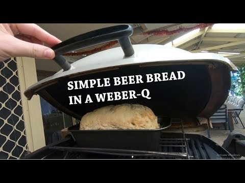 beer-bread-in-a-weber-baby-q