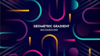 Famous Abstract colorful moving shapes animated background video purple orange gold Wealth