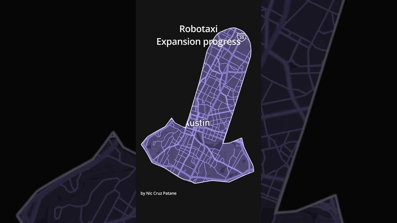 Tesla Robotaxi area expansion in Austin